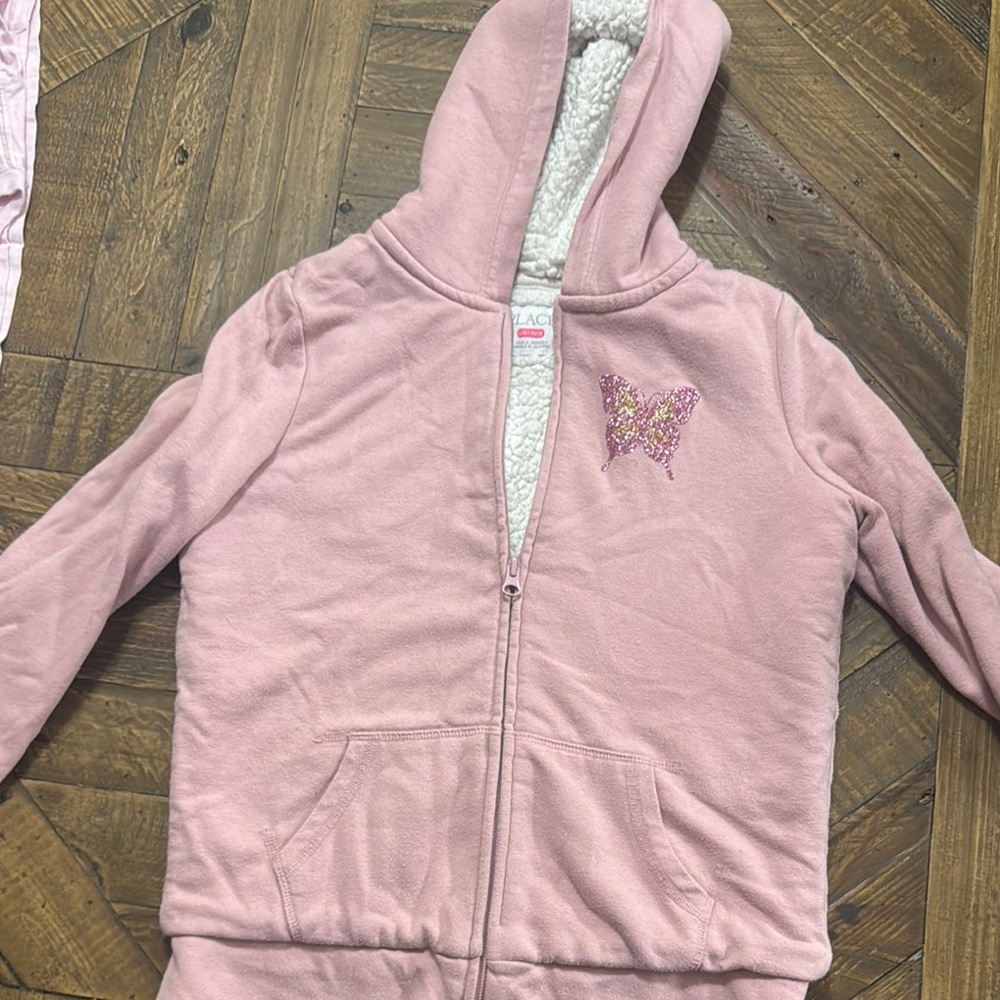 Child of Mine Pink Butterfly Hoodie Sweatshirt